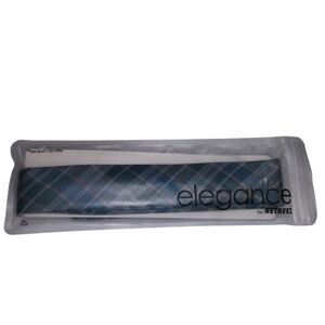 Retreez Elegance Turquoise Pattern Plaid Woven Microfiber Skinny 2"